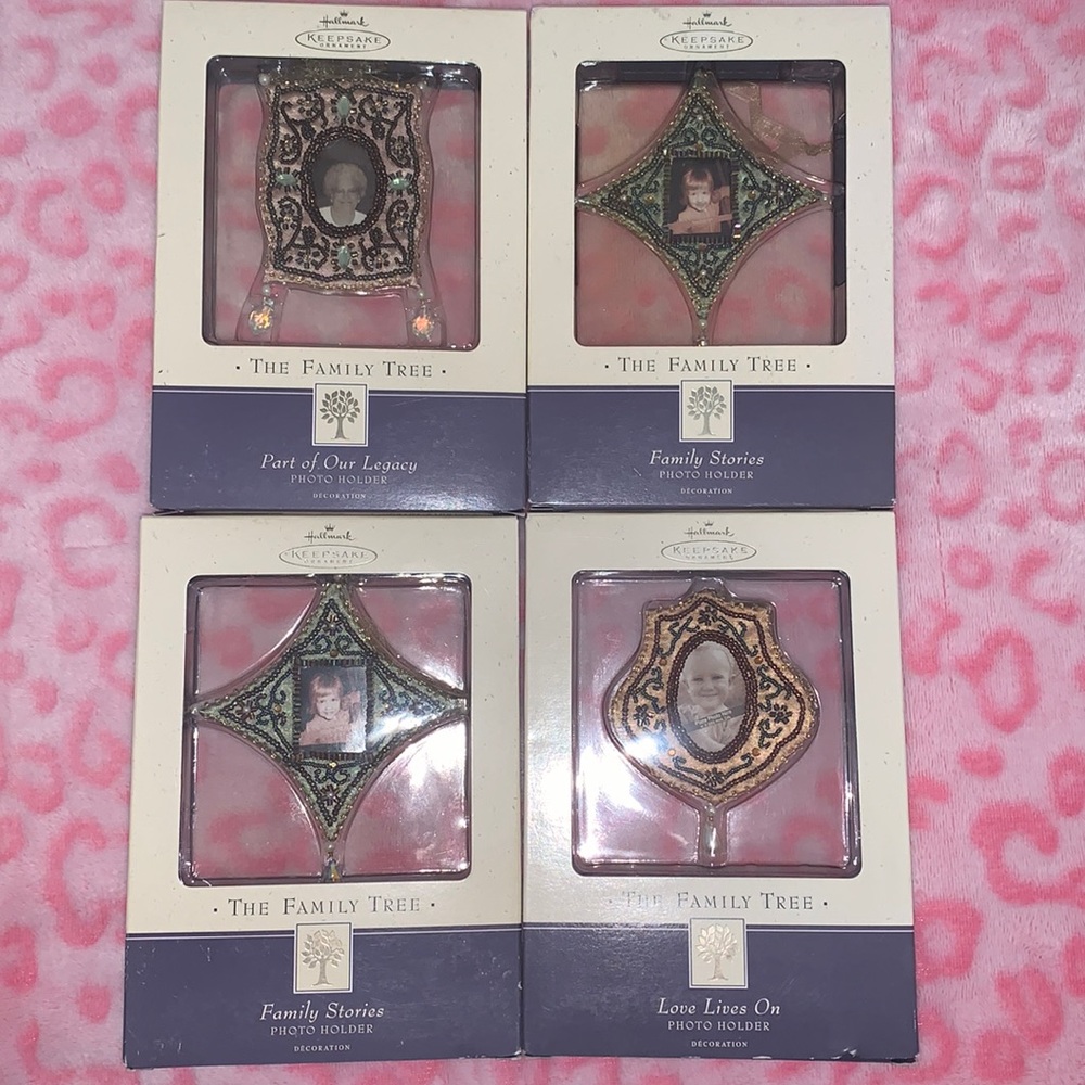 4 Hallmark Ornaments The Family Tree Love Lives On